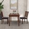 Costway Modern Dining Chair Set of 2/4 with Slanted High Backrest Wear-resistant PVC Leather